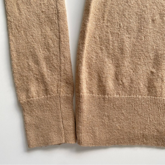 J.Crew Factory Camel Sweater Orange Heart Wool Blend Valentine’s Day Women’s XS - Picture 4 of 11